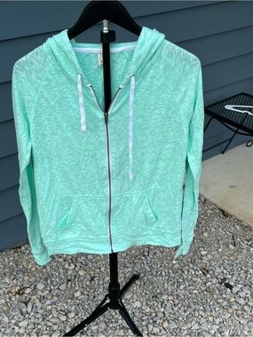 Zine Clothing Mint Green Zip Hoodie - Women
